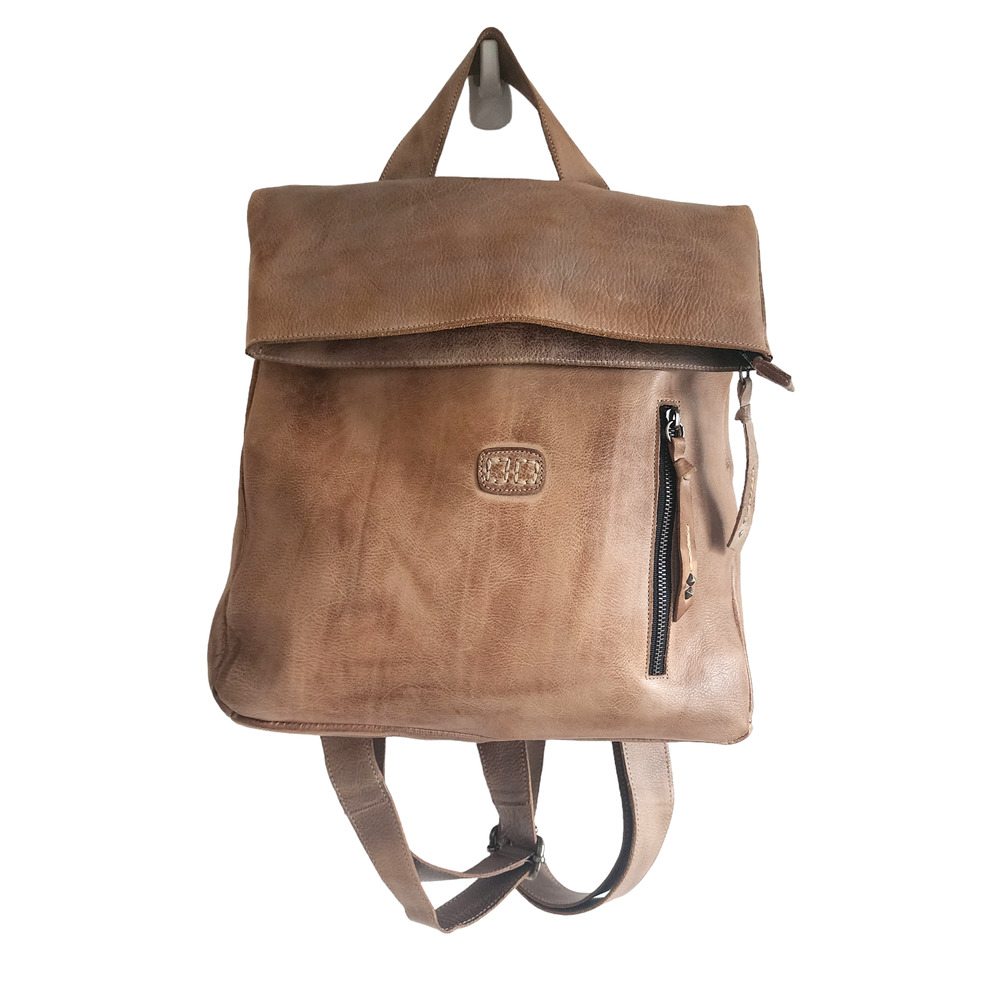 NWOT Bed Stu Howie  Backpack Leather Handmade Cream Beige Tan